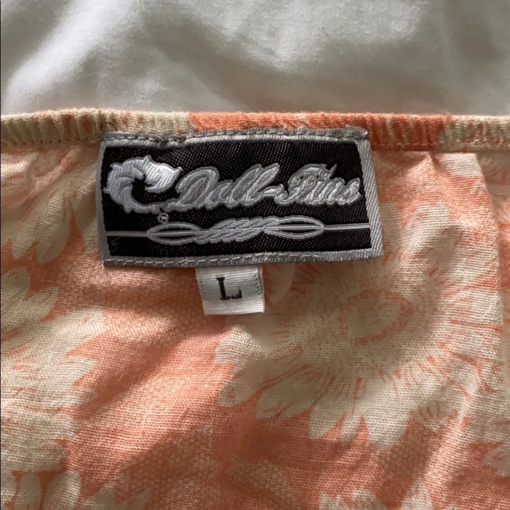 Doll-Fins pink floral tank top - Picture 4 of 4
